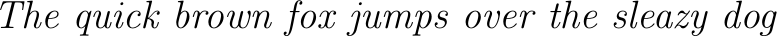 Font example