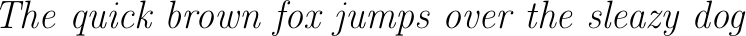 Font example