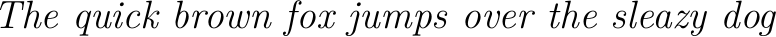 Font example